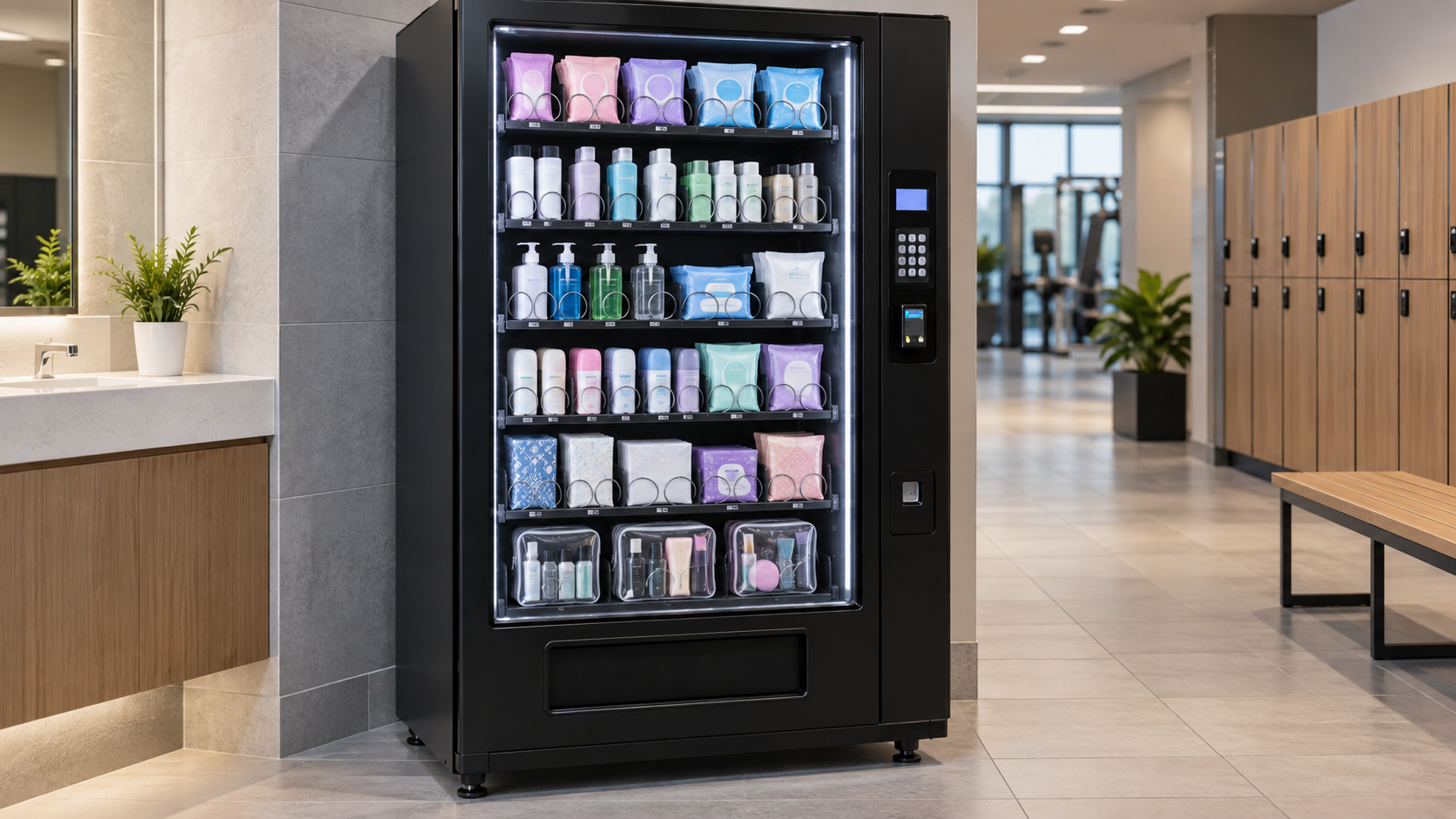 Automaat met persoonlijke verzorgingsproducten